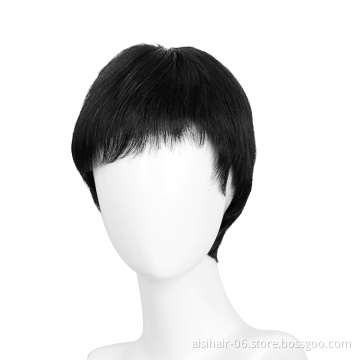 Free Sample Vendors Pixie Cut For Men  Cuticle Aligned Wholesale Toupee Brazilian Extension Human Hair Wigs